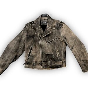 Black Leather Biker Jacket